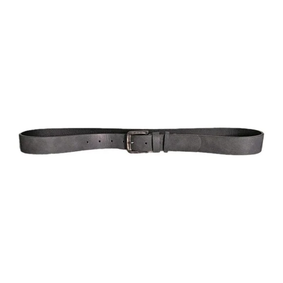 NWT Buckle BKE Womens Bonded Leather Belt Distressed Western 43x1.25" Gray Large - Picture 6 of 9